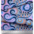thumbnail image 3 of Soimoi Polyester Crepe Fabric Artistic Paisley Printed Fabric 1 Yard 52 Inch Wide, 3 of 3