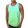 thumbnail image 1 of Styesk Débardeurs Homme Gilets Imprimés à Dégradé de Couleurs Décontractés Sans Manches à Col Rond T-shirt Débardeur, 1 of 4