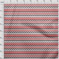 thumbnail image 4 of oneOone Velvet Light Red Fabric Chevron Fabric For Sewing Printed Craft Fabric By The Yard 58 Inch Wide-RL, 4 of 5