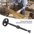 thumbnail image 3 of T20 Workbench Vise Screw, Heavy Duty Steel Press Screw with 100mm Diameter Handwheel, Lightweight Versatile Self Locking Vise Screw for Woodworking Projects, Professional Craftsmen, 3 of 7