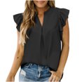 thumbnail image 1 of Admvng Hauts pour Femmes Décontractés Sans Manches à Col Rond Blouse Unie Chandail Camisole T-Shirt P-2TG, 1 of 8