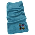 thumbnail image 1 of Serviette en Coton Fraise Coraux Polaire Absorbante Bleue, 1 of 4