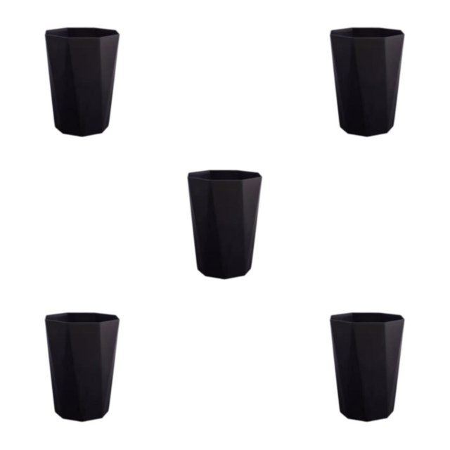 relayinert Versatile Trash Can For Bedroom - Neat Look All Home Decoration Matchable Black L 5Set
