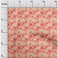 thumbnail image 2 of oneOone Cotton Poplin Red Fabric Abstract Sewing Material Print Fabric By The Yard 42 Inch Wide, 2 of 4