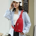 thumbnail image 4 of Chmadoxn Office Storage & Organization,Closet Organizers and Storage, Fashionable Embroidery Diamond Shoulder Bag Large Capacity Watertight Backpack With Data Hole shoulder messenger pouch, 4 of 6