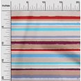 thumbnail image 2 of oneOone Tissu Popeline de Coton Sergé Rouge Géométrique Rayures Inégales Matériel de Robe Tissu Imprimé Tissu au Mètre 56 Pouces de Large, 2 of 4