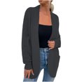 thumbnail image 2 of LOVZFMLL Cardigan for Women's Cardigan Color Coarse Knit Loose Oversized Knitwear, 2 of 6