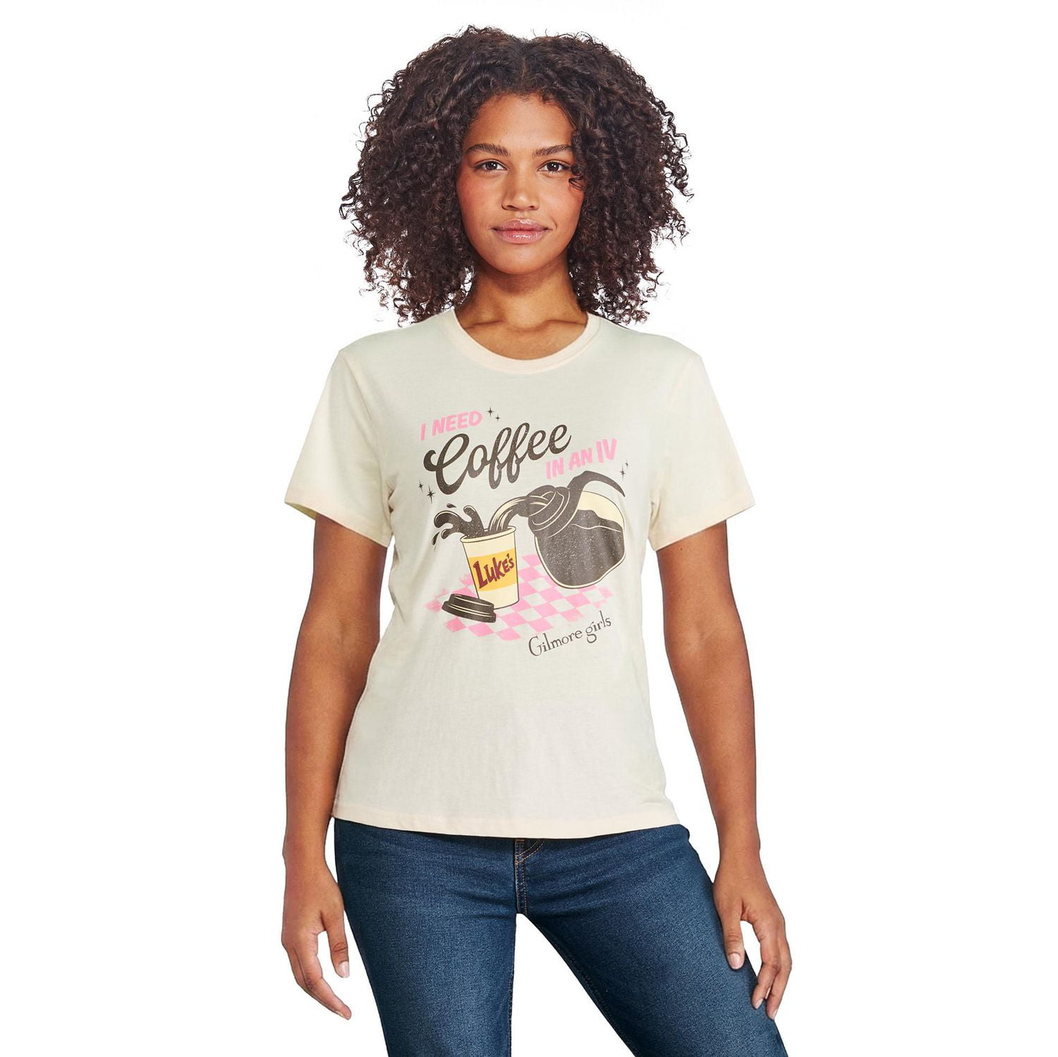 T-shirt à imprimé graphique Gilmore Girls pour femmes