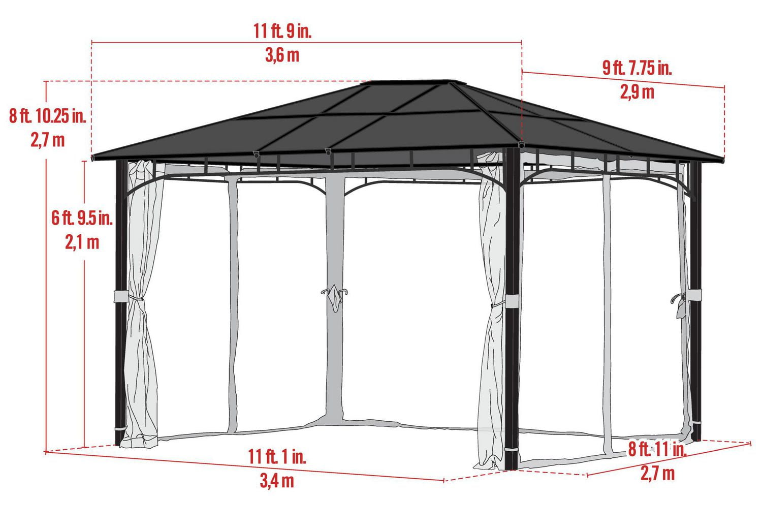 Chapiteau Sycamore 3 x 3,6 m