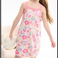 thumbnail image 3 of yoeyez 10-12 Robes pour Filles Taille Enfants Filles Été Sans Manches Douce Robe Débardeur Robes Col Rond Imprimée Robe à Bretelles Robe d'Été Décontractée de Plage Rose,8-9 Ans, 3 of 6