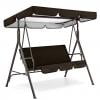 PEONAVET Swing Canopy Remplacement Swing Housse Imperméable Swing Canopy Housse et Chaise de Jardin Extérieur Écran Solaire Extérieur Swing Canopy Remplacement