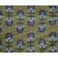 thumbnail image 4 of oneOone Polyester Lycra Fabric Leaves & Floral Block Printed Fabric 1 Yard 56 Inch Wide, 4 of 4
