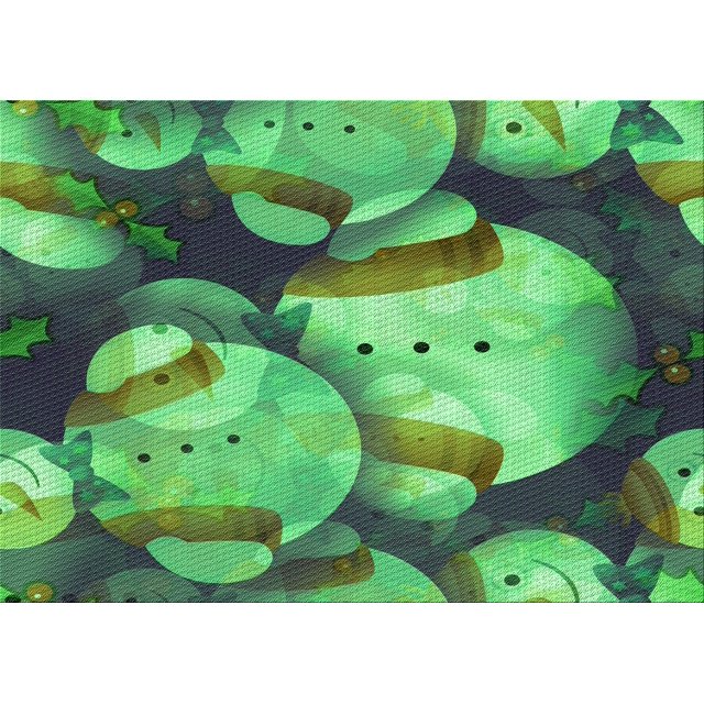 Ahgly Company Machine Washable Indoor Rectangle Transitional Medium Forest Green Area Rugs, 7' x 9'