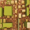 thumbnail image 1 of Ahgly Company Machine Washable Indoor Square Transitional Yellow Area Rugs, 6' Square, 1 of 7