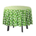 thumbnail image 1 of Vargottam Indoor/OutdoorRoundTablecloth 58 InchRoundTablecloth Imperméable à l'eau PatioTableCouleurs pour cour arrière CircularTable/Bbqs/Picnic -Light Green, 1 of 8