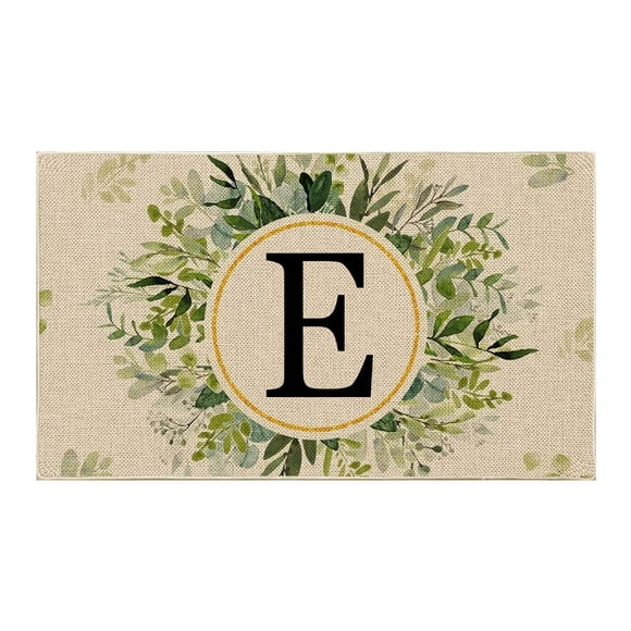 Binwennn Big Soft Blankets for Adults Puffy Throw Blanket 1PCS Summer Floor Mats Letter Family Last Name Initial Doormat Summer Doormat Holiday Mats Welcome Door Mats Polyester Door Mat Beach Non