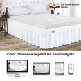 thumbnail image 2 of SGI Bedding 18 Inch Wrap Around Bed Skirt | Microfiber Bed Skirt | Fade Resistant, Wrinkle Free, Anti-static, Decorative, Extra Storage Space, Clutter-Free | Queen, White, 2 of 6