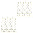 thumbnail image 3 of VONKY 6pcs/set Customized Spiral Pendant For DIY Decoration Safe Ingredients Exquisite Craft Birthday Star Spiral Pendant PVC Light Green 2Set, 3 of 5
