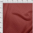 thumbnail image 3 of oneOone Coton Cambric Tissu Rouge Minimal Matière de Robe de Cocktail Tissu Imprimé Tissu au Mètre 42 Pouces de Large, 3 of 5