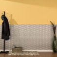 thumbnail image 2 of Fasade Hammered Crosshatch Silver Wall Panel 4' x 8', 2 of 2