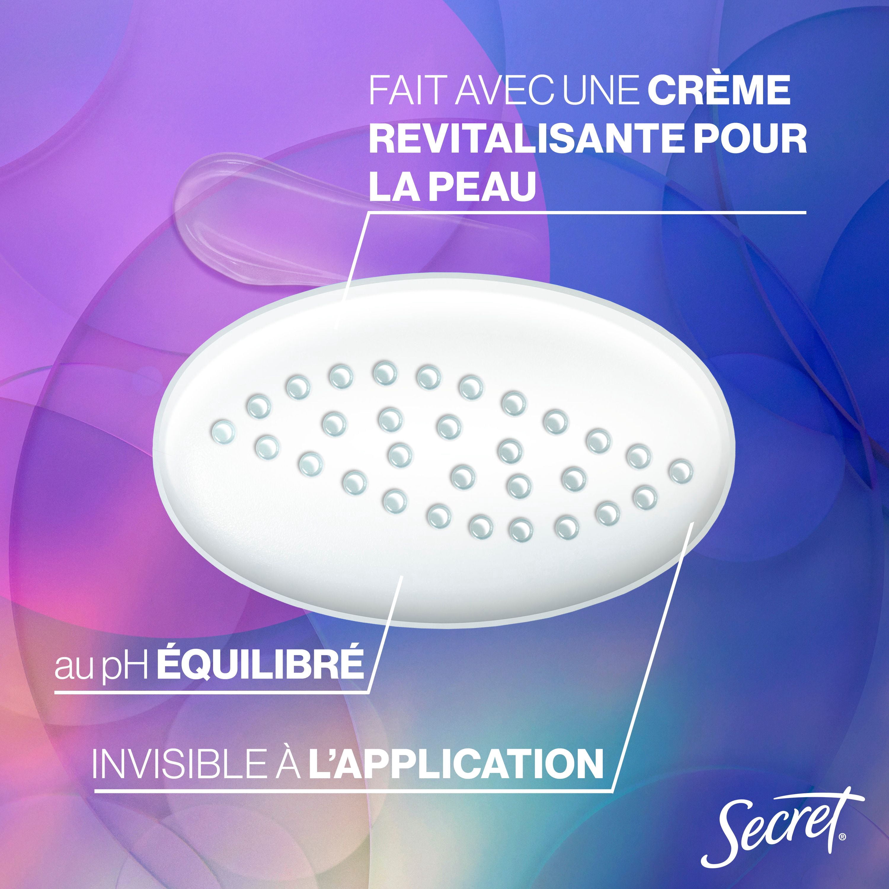 Antisudorifique et désodorisant gel clarté Secret, parfum Vanille