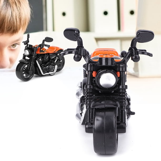Modèle de Jouet Moto en Alliage Haute Simulation Véhicule à Rétrofriction Jouet pour Enfants