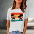 thumbnail image 2 of Birdeem Fashion Woman Print Round-Neck Short Sleeve T-Shirt Printing Loose Blouse Tops, 2 of 4