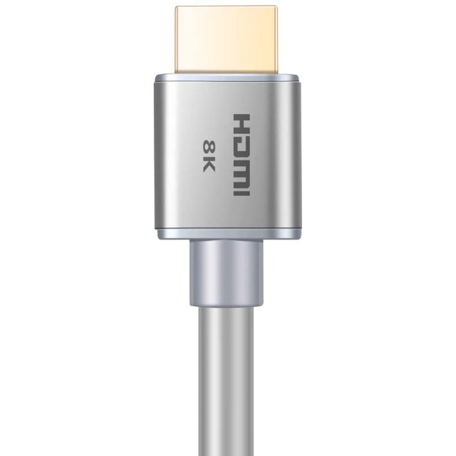 Buyer's Point Ultra High Speed HDMI 2.1 Cable CL3 Rated Dynamic HDR 1.8M(6ft) 8K 120Hz, 48Gbps, Dolby Vision, eARC Compatible with Apple TV, Nintendo Switch, Roku, Xbox, PS4 Pack of 1 Gray- OEM