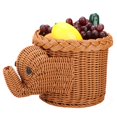 thumbnail image 4 of Paniers de Rangement en Rotin Paniers de Service Alimentaire Paniers de Collations Paniers de Fruits Paniers de Fruits en Rotin Forme d'Éléphant Dessin Animé Paniers de Rangement pour Pain Fruits et Collations, 4 of 8