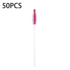 Hearth & Gear 50pcs Déposble brosse à cils maquillage cosmétique outil de maquillage vous donner un sur gothique maquillage beauté produits pour les adolescentes filles mignon maquillage brosses plat ensemble pinceaux pour maquillage double marque