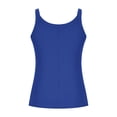 thumbnail image 4 of Yuyuzo Plus Size Tank Tops for Women Ribbed Knit Sleeveless Crop Tops Round Neck Slim Fitted Soft Base Layer Camis Tees, 4 of 5