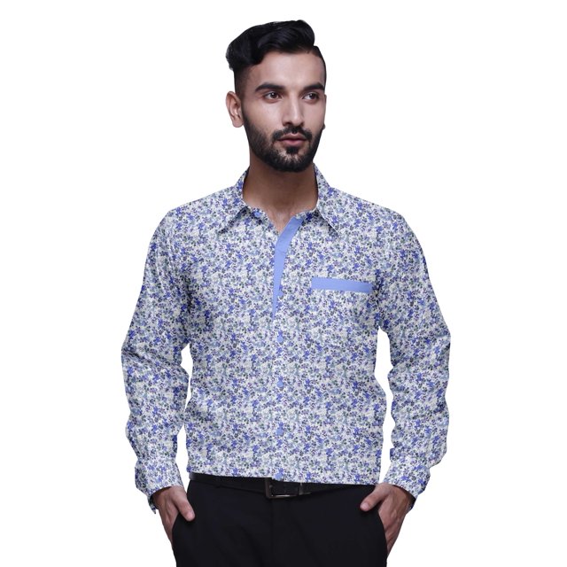 BESTMAN Chemise Habillée Décontractée pour Homme à Manches Longues, Coupe Ajustée, en Coton, à Boutons