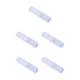 thumbnail image 1 of Maytalsory Tooth Brush Toothpaste Storage Box with Lid Portable Smooth Cases Chopsticks Forks Organizer Travel Office Party Transparent White 5Set, 1 of 6