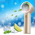 thumbnail image 1 of Portable Handheld Fan, Powerful Hand Held Mini Fan, New High-speed Refrigeration Fan Handheld USB Brushless Intelligent Digital Display 100 Mini Portable Fan, 1 of 5