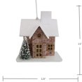 thumbnail image 3 of Holiday Time Ornement de maison brune avec arbre LED., 3 of 4