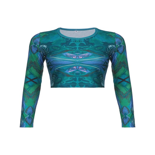 MesaSe T-shirt Manches Longues Imprimé à Manches Longues pour Femmes