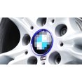 thumbnail image 4 of iJDMTOY (4) Bouchon de Centre de Roue en Aluminium Bleu Anodisé Entourant les Garnitures de Décoration de Bague Compatibles avec BMW Tous 68 Mm, 4 of 5