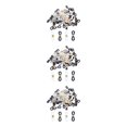 thumbnail image 1 of maskred Chaîne Porte-Lunettes à la Mode 50 Pcs Support Boucle Type B 50 Pcs 3Set, 1 of 6