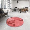 thumbnail image 4 of Ahgly Company Tapis d'Intérieur Rectangulaires Transitionnels Rouges Lavables à la Machine, 2 Pieds x 3 Pieds, 4 of 7