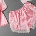 thumbnail image 4 of LSLJS 2PC Women Sexy Lace Patchwork Solid Lingerie Nightwear Underwear Robe Set Sleepwear, Lingerie Sets, 4 of 4