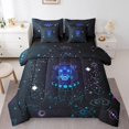 thumbnail image 1 of YST Leo Zodiac Astrology Bedding Set 7pcs, Psychedelic Celestial Comforter Set, Twin Size, 1 of 4