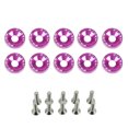 thumbnail image 1 of Youkk Ensemble de 10 Rondelles de Vis de Voiture, Boulons Décoratifs, Kit de Rondelles pour Pièces de Rechange Automobile, Violet, 1 of 8