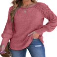thumbnail image 2 of Stylish and Warm Women‘s Pullover with Ruched Detailing, 2 of 5