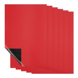 Uxcell Magnetic Dry Erase Board Sheet for Fridge - Kitchen Organizer and Planner Red