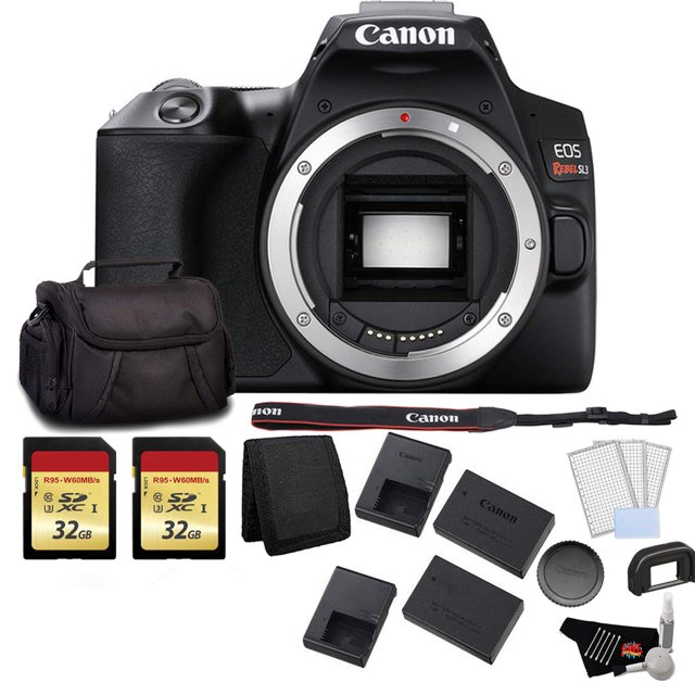 Canon EOS Rebel SL3 Appareil Photo Reflex Numérique (Noir, Boîtier Seulement) Ensemble Pro (Modèle International)