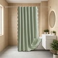 thumbnail image 4 of Large Waterproof Polyester Shower Curtain with Rustproof Grommets, 70.87x78 inches, Multiple Colors, Easy to Install and Clean, 4 of 6