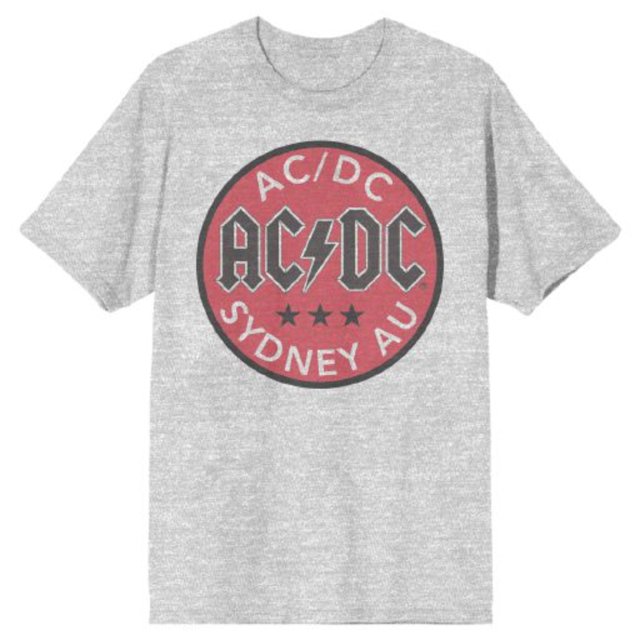 AC/DC Sydney Australia Heather Grey T-Shirt