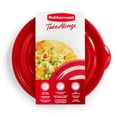 thumbnail image 2 of Rubbermaid TakeAlongs Serving Bowl Food Storage Containers, 1.4 L (6.2 Cup), Ruby Red, 3 Pack, 2 of 7