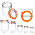 thumbnail image 4 of 15 Pieces Silicone Replacement Gaskets Airtight Rubber Seals Rings for Mason Canning Tank Jar Lids Sealing Ring, 4 of 6