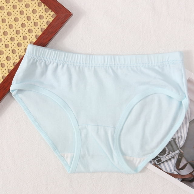 Girls Underwear Solid Color Comfortable Breathable Children's Briefs for Everyday Use Fit Soft Material